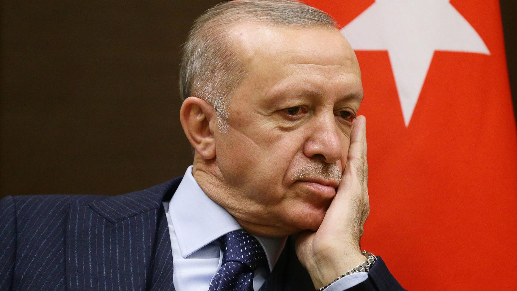 Der türkische Präsident Recep Tayyip Erdogan beim Besuch des russischen Präsidenten Wladimir Putin in Ankara im September 2021.