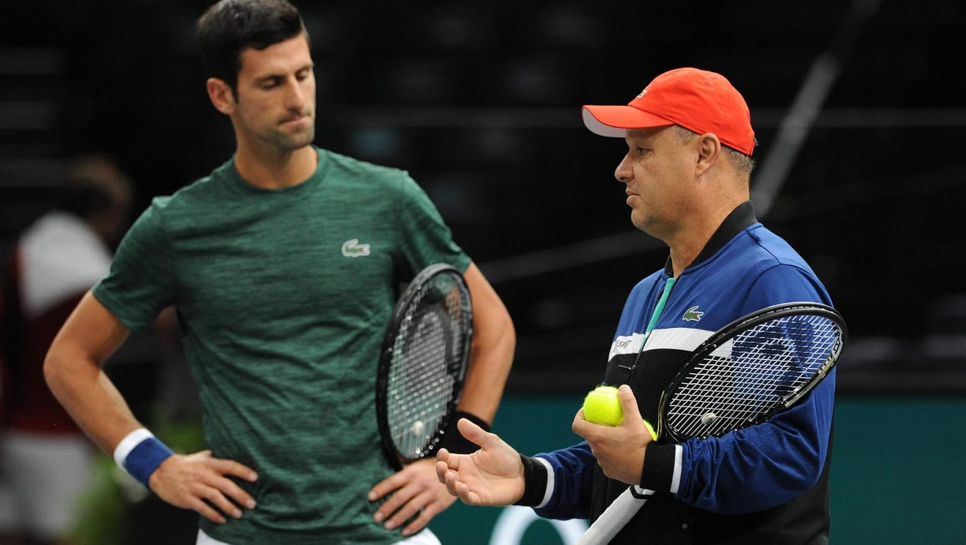 Novak Djokovic (li.) und Marian Vajda: Der Tennisstar und sein Trainer gehen in Zukunft getrennte Wege.
