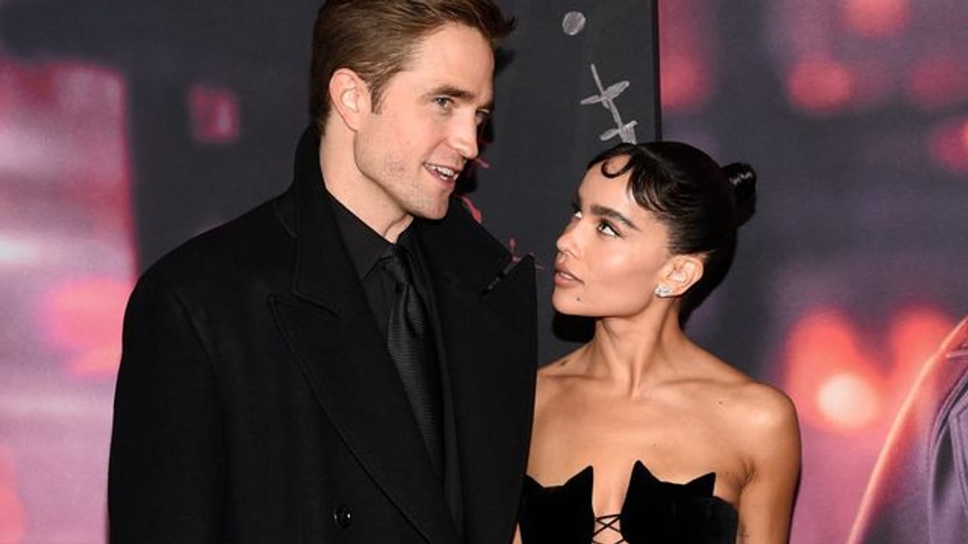 Die Stars des Abends: Robert Pattinson und Zoe Kravitz bei der Weltpremiere von "The Batman".