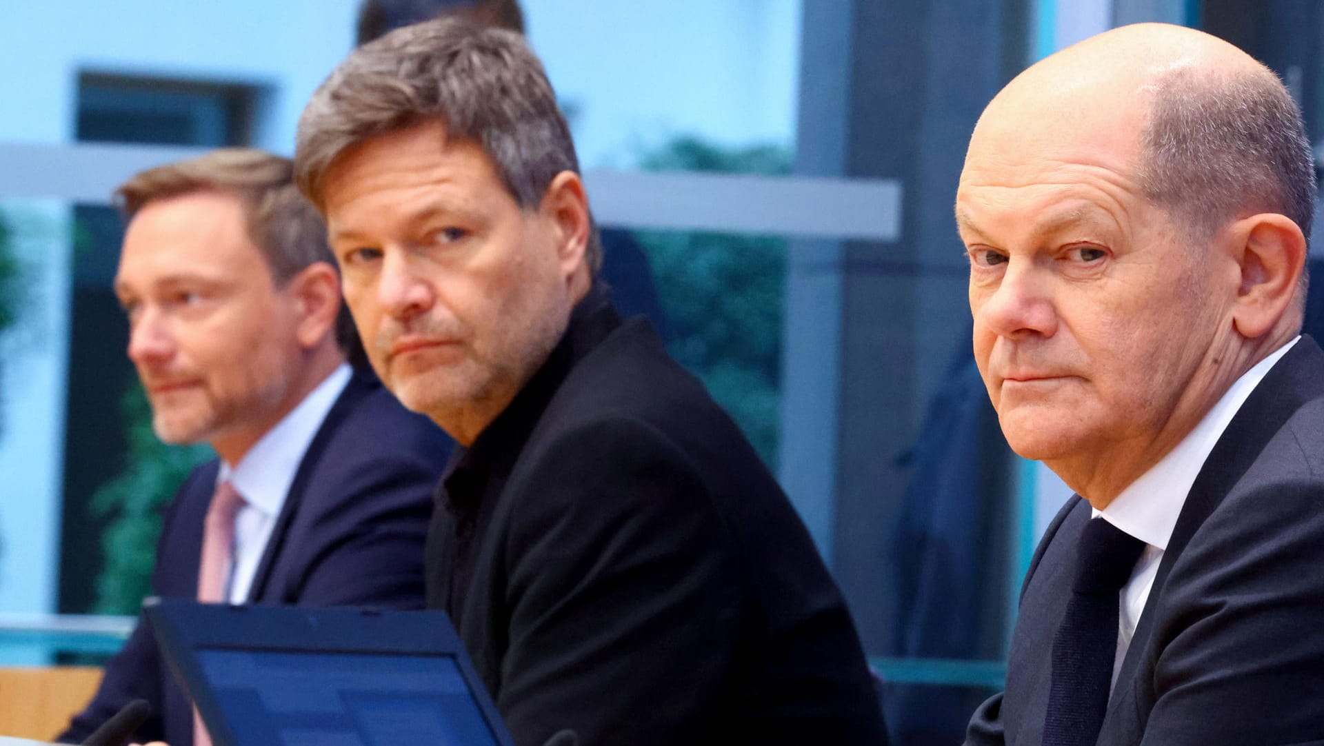 Lindner, Habeck, Scholz: Die Minister und der Kanzler haben sich zur Koalition zusammengerauft – doch es knirscht zwischen den Parteien.