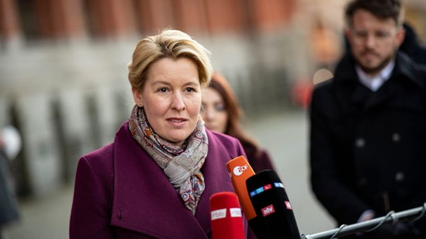 Berlins Regierende Bürgermeisterin Franziska Giffey (SPD)