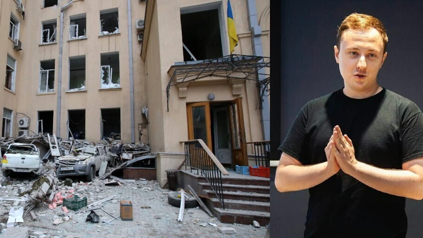 Taras Syvukha und seine zerstörte Heimatstadt Charkiw: "Das werden wir Putin nie verzeihen."