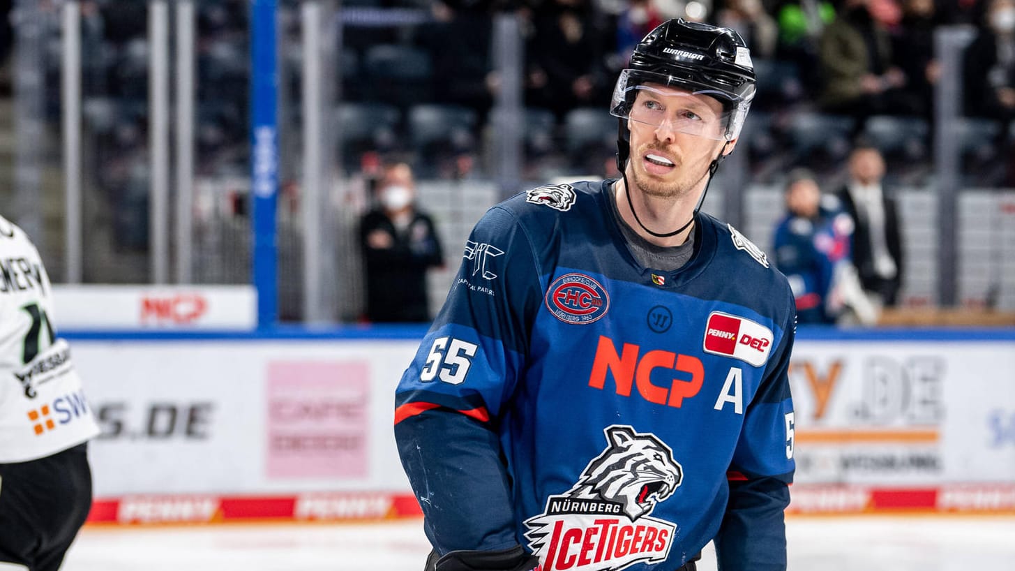 Nürnbergs Blake Parlett: Der Eishockey-Profi erlebte ein wildes Spiel gegen Bietigheim.