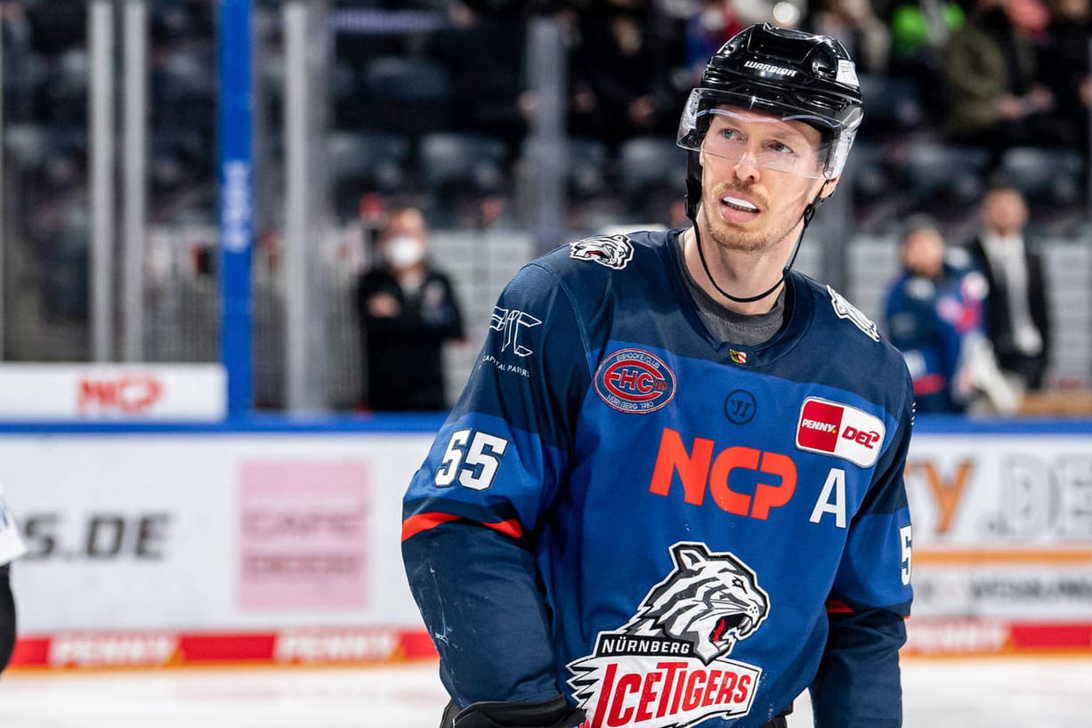 Nürnbergs Blake Parlett: Der Eishockey-Profi erlebte ein wildes Spiel gegen Bietigheim.