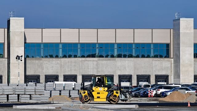 Baustelle Tesla Fabrik