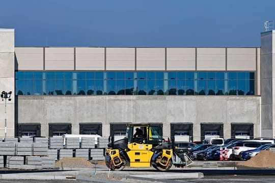 Baustelle Tesla Fabrik