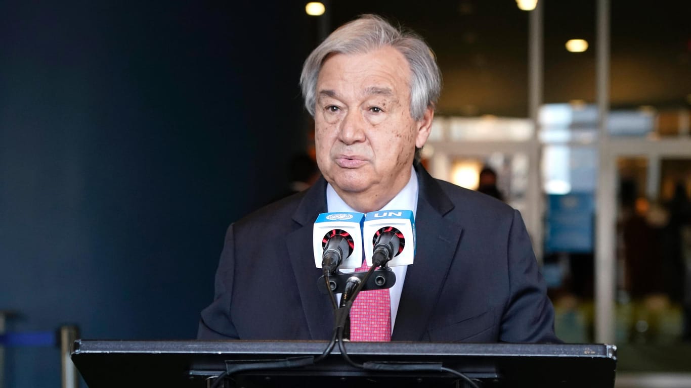 UN-Generalsekretär António Guterres: "Die Welt will ein Ende des enormen menschlichen Leids in der Ukraine."