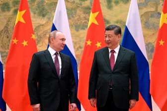 Xi Jinping und Wladimir Putin Anfang Februar in Peking.