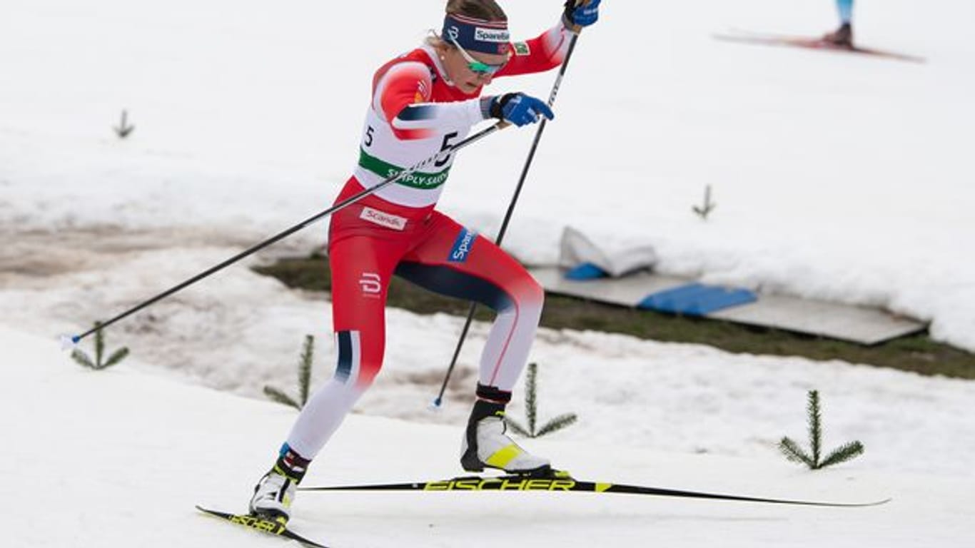 Die Norwegerin Maiken Caspersen Falla hat den Sprint-Weltcup in Drammen gewonnen.