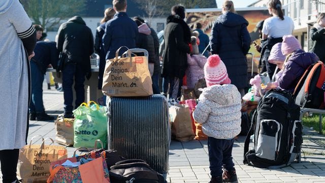 Ukraine-Konflikt - Ankunft Flüchtlinge