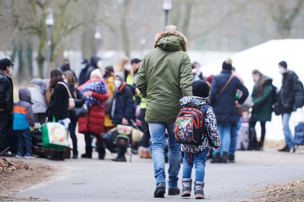 Ukraine-Konflikt - Flüchtlinge kommen an