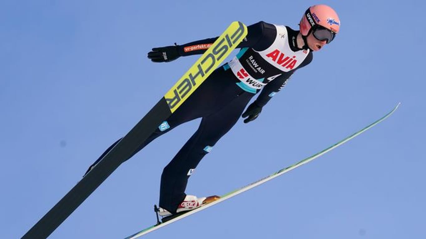 Sprang in Lillehammer auf Rang drei: Karl Geiger in Aktion.