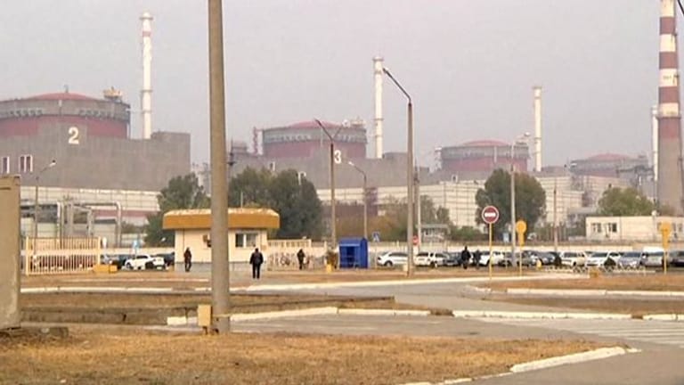 Gelände des Atomkraftwerks Saporischschja.
