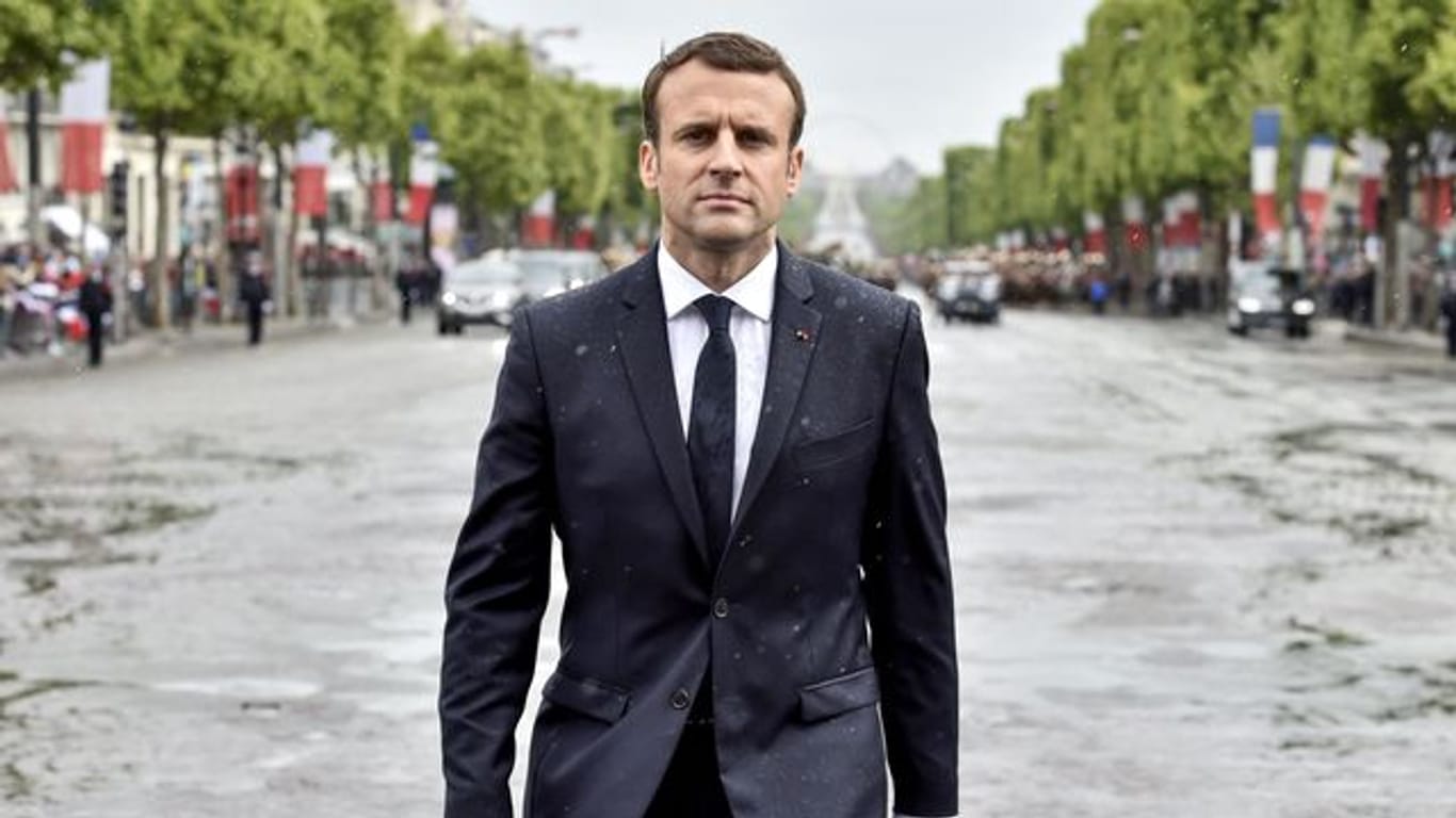 Emmanuel Macron sich für eine zweite Amtszeit zur Wahl.