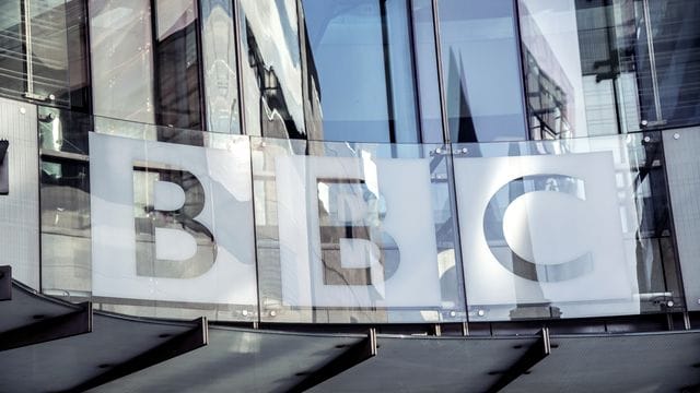 Das Gebäude des öffentlich-rechtlichen britischen Senders BBC in London.