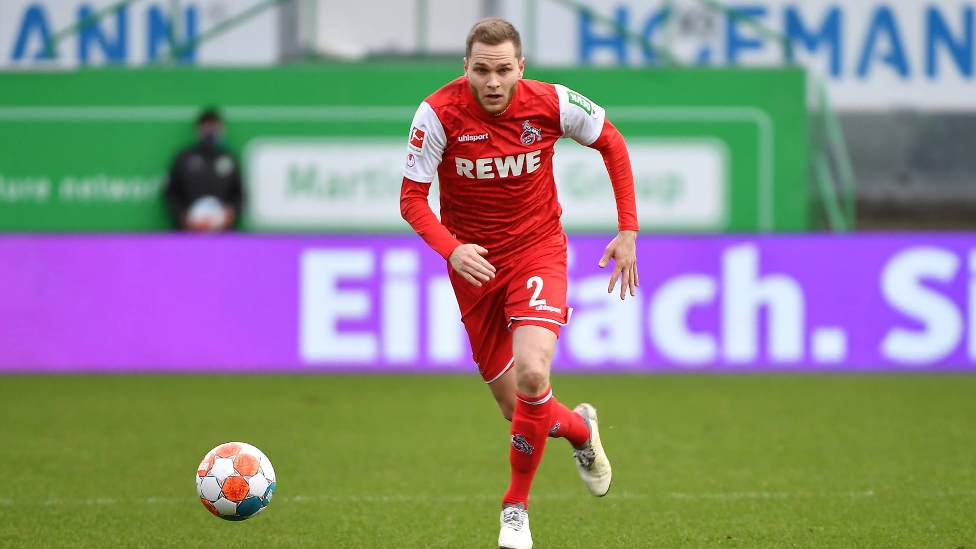 Benno Schmitz auf dem Platz: Der Spieler bleibt dem 1. FC Köln erhalten – unter anderem aufgrund des Wohlfühlfaktors, wie er sagt.