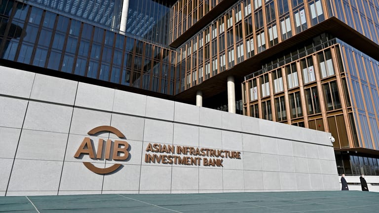 Hauptsitz der AIIB in Peking: Auch Russland ist Mitglied der Asiatischen Infrastrukturinvestmentbank, die Ukraine nicht.