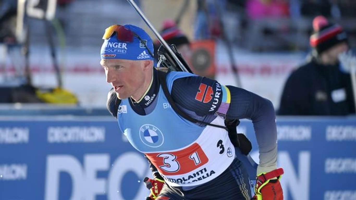 Die deutsche Staffel um Erik Lesser landete in Kontiolahti auf Platz vier.