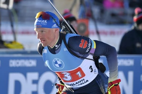 Die deutsche Staffel um Erik Lesser landete in Kontiolahti auf Platz vier.