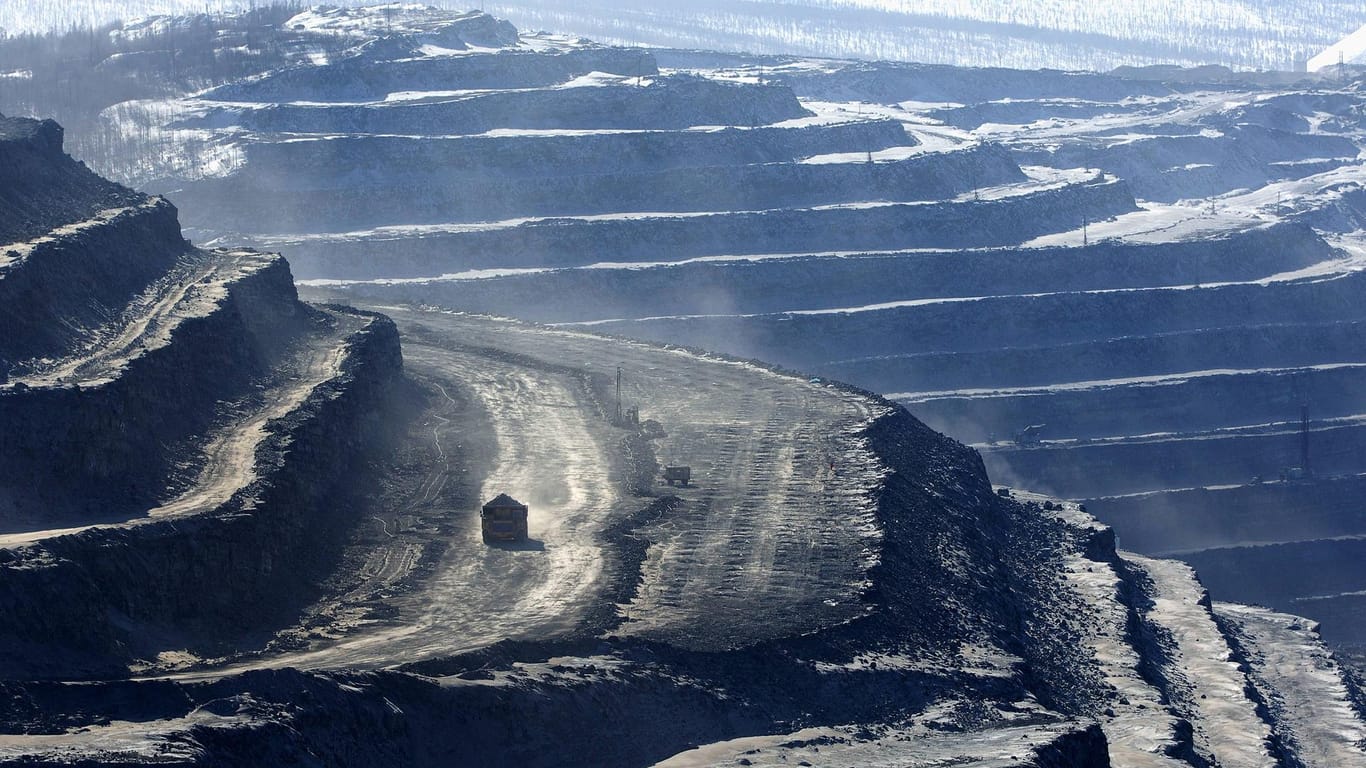 Steinkohleabbau in der russischen Region Jakutien: Auch Kohle und Öl importiert Deutschland in großen Mengen aus Russland.