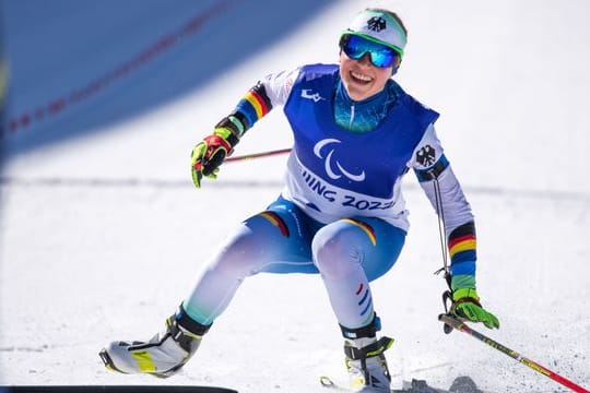 Die sehbehinderte Linn Kazmaier gewann Biathlon-Silber.