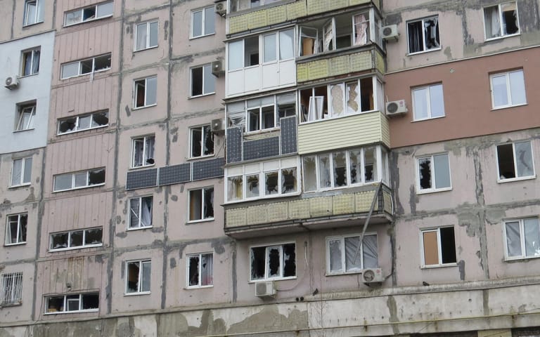 Mariupol: Zahlreiche Häuser wurden Ziel der Angriffe.