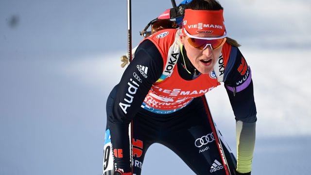 Olympiasiegerin Denise Herrmann gewann den Sprint in Kontiolahti.