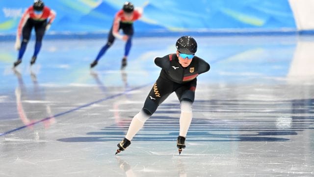 Eischnellläuferin Claudia Pechstein konnte bei der WM in Hamar einen guten Eindruck hinterlassen.