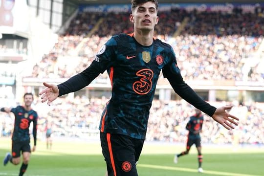 Chelseas Kai Havertz feiert einen seiner Treffer.