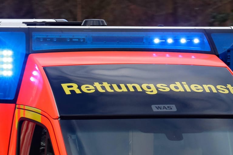 Die Front eines Rettungswagens (Symbolbild): Bei einem Fest in Wallmerath wurden zwei Menschen schwer verletzt.