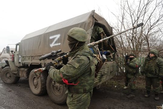 Kämpfer in der Region Donezk.