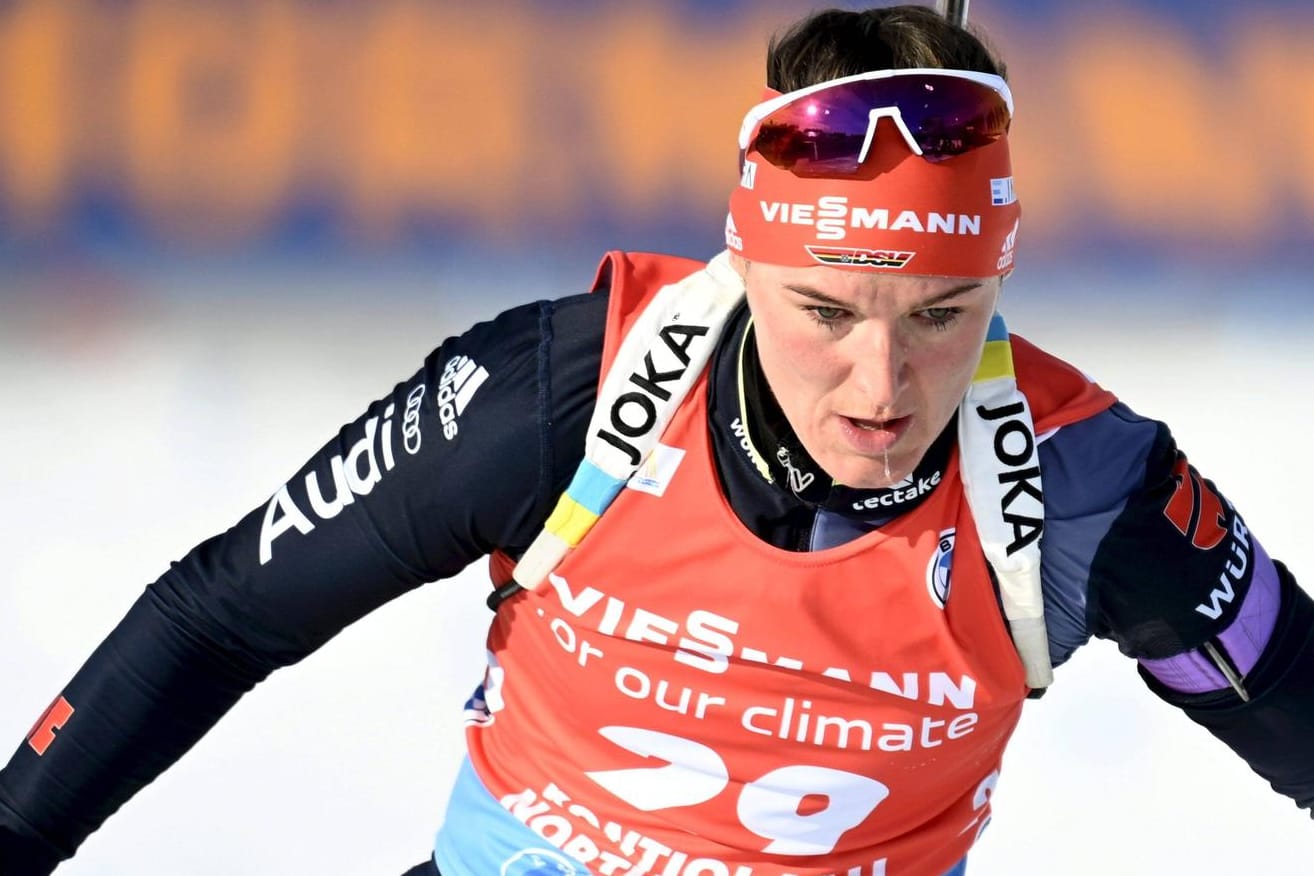 Denise Herrmann: Die deutsche Biathletin ist weiterhin in bester Verfassung.