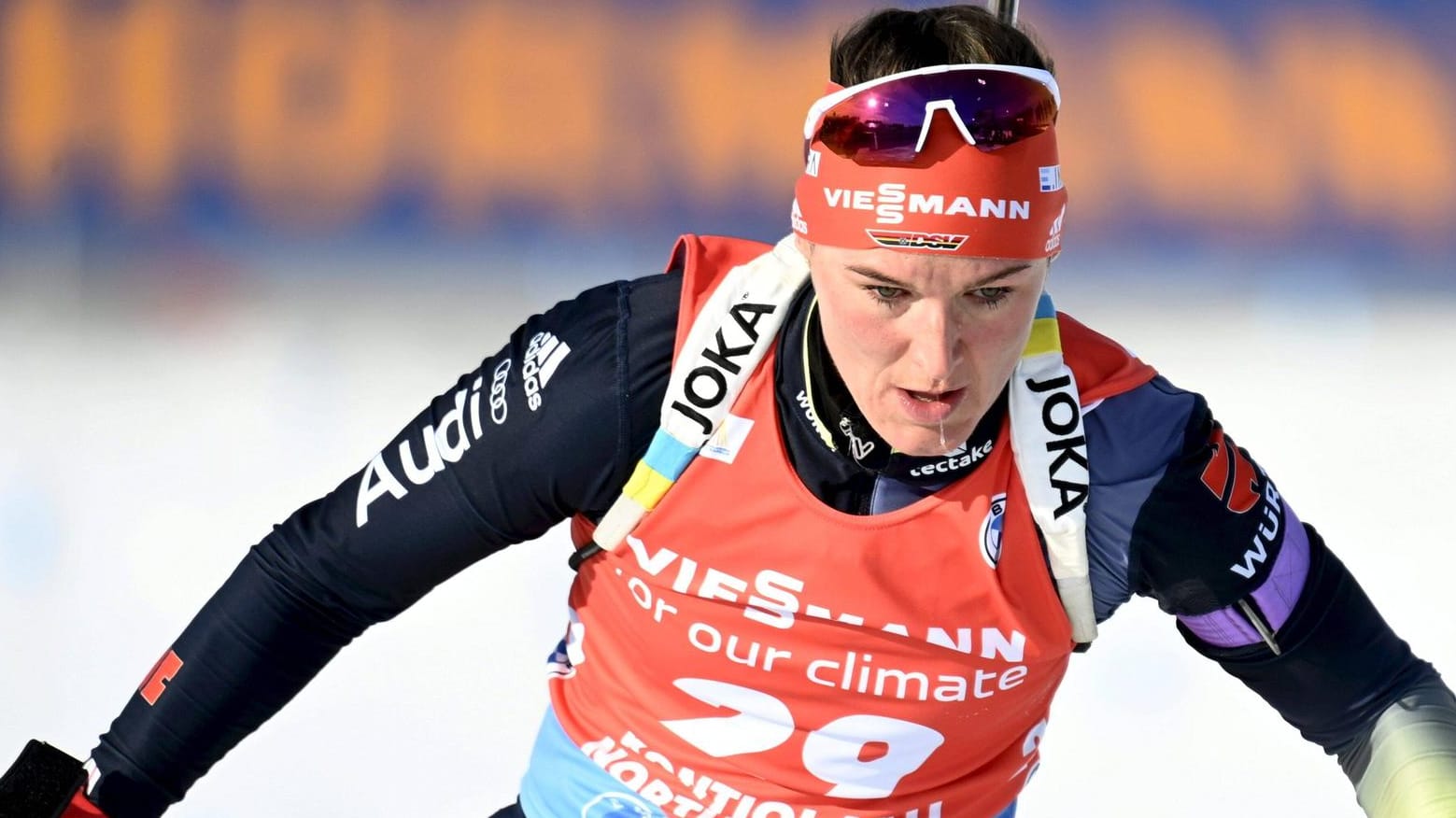 Denise Herrmann: Die deutsche Biathletin ist weiterhin in bester Verfassung.