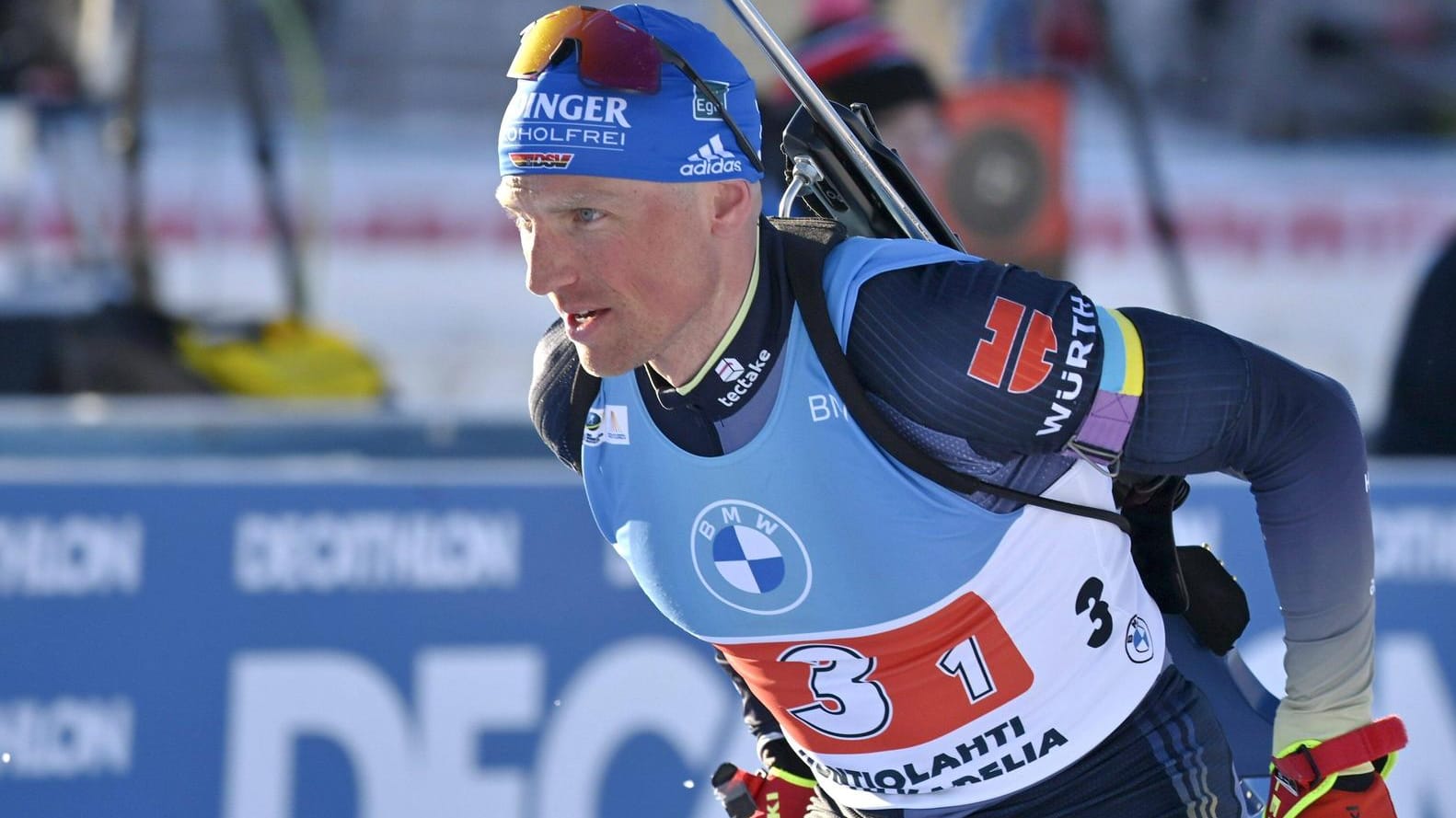 Erik Lesser: Der deutsche Biathlet war stark am Schießstand.