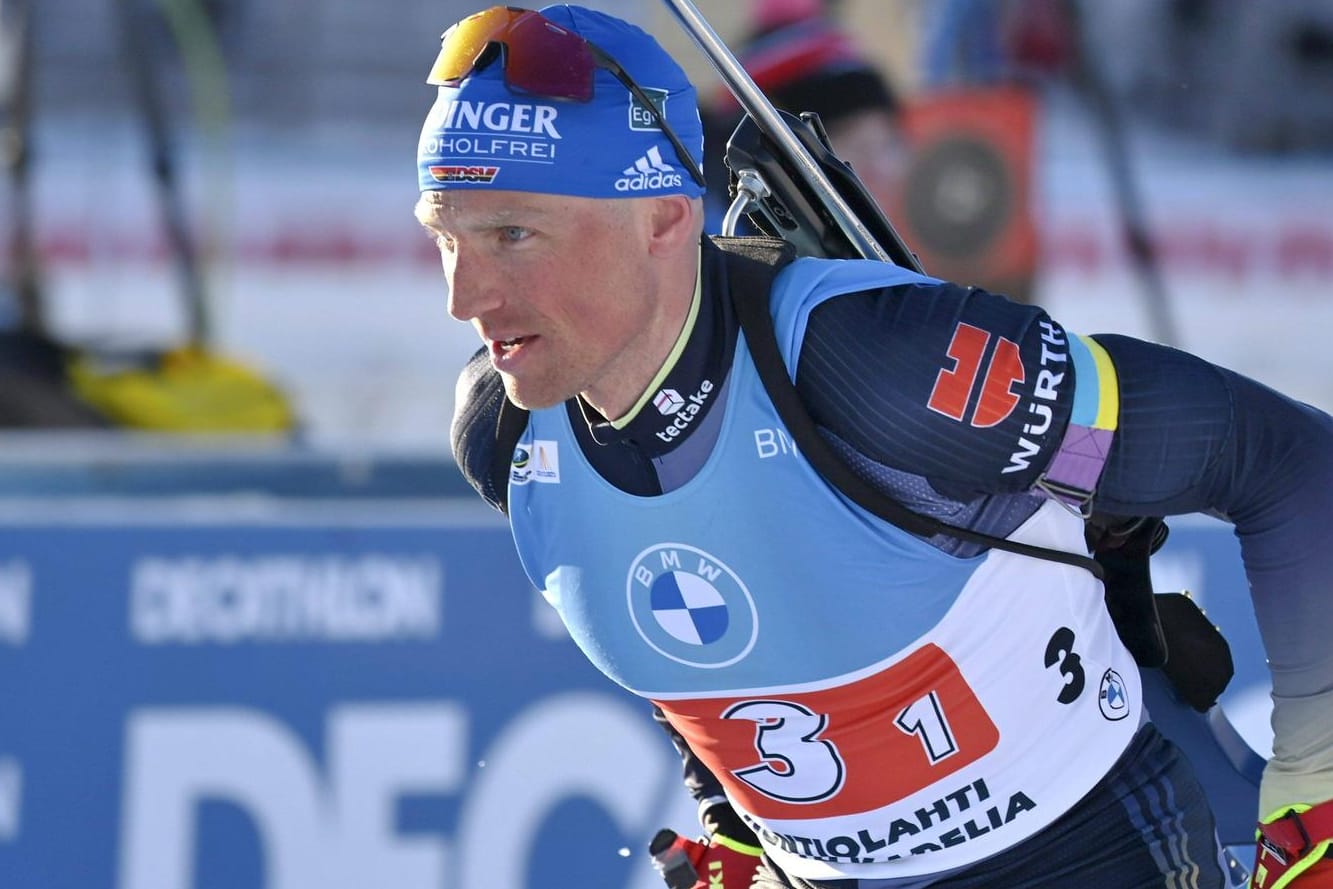 Erik Lesser: Der deutsche Biathlet war stark am Schießstand.