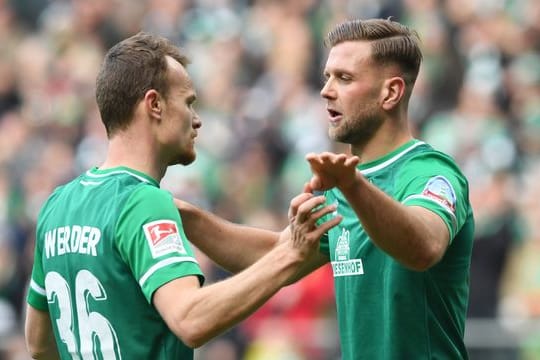 Werder Bremens Niclas Füllkrug (r) traf gegen Dresden per Doppelpack.