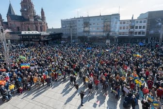 Ukraine-Konflikt - Demonstration in Mainz