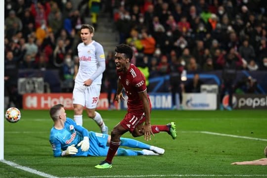 Im Achtelfinal-Hinspiel traf Kingsley Coman in Salzburg für den FC Bayern München.