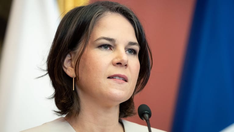 Annalena Baerbock: Die Außenministerin verurteilte den russischen Angriffskrieg erneut auf das Schärfste.
