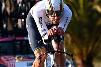 Schnellster beim Kampf beim Auftakt von Tirreno-Adriatico: Zeitfahr-Weltmeister Filippo Ganna.