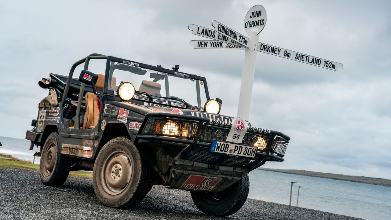 Zweckmäßiges Gerät: Für eine rustikale Rallye erweist sich der VW Iltis Dank seiner Geländegängigkeit als Glücksgriff.