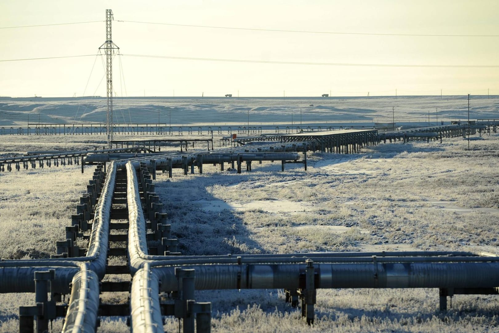 Gasfeld im russischen Bowanenkowo (Archivbild): Die EU-Staaten überweisen rund eine halbe Milliarde Euro täglich für Energie nach Russland.
