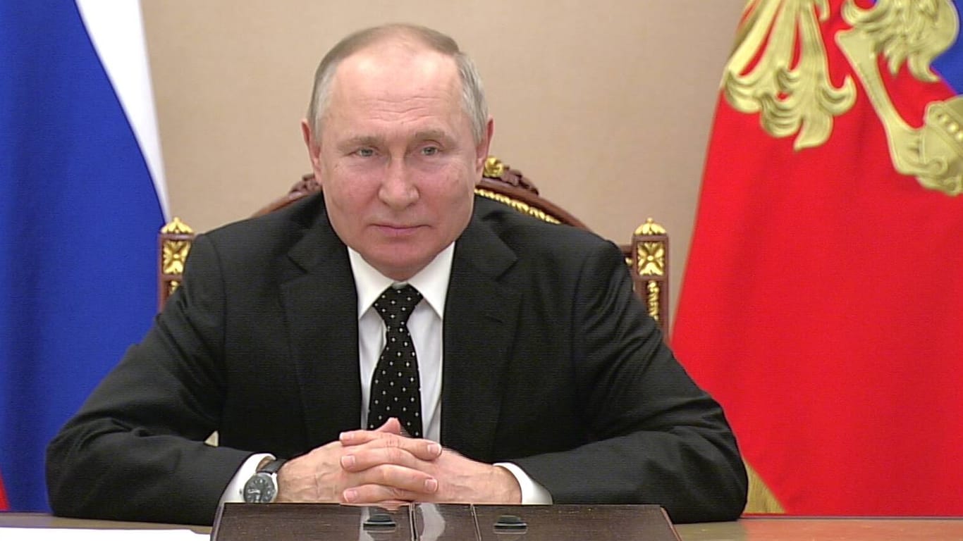 Russlands Präsident Wladimir Putin: Der britische Geheimdienst registriert immer mehr falsche Anschuldigungen gegenüber der Ukraine.