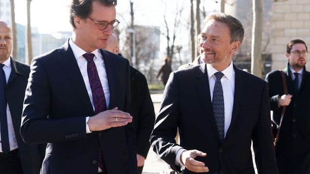 Finanzminister Lindner in Düsseldorf Finanzminister Lindner in Düsseldorf