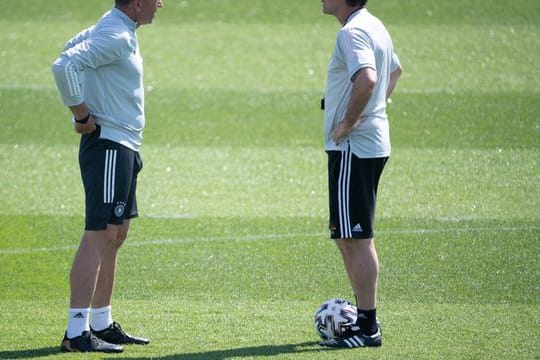 Andreas Köpke (l) und Joachim Löw haben 17 Jahre lang zusammen gearbeitet.