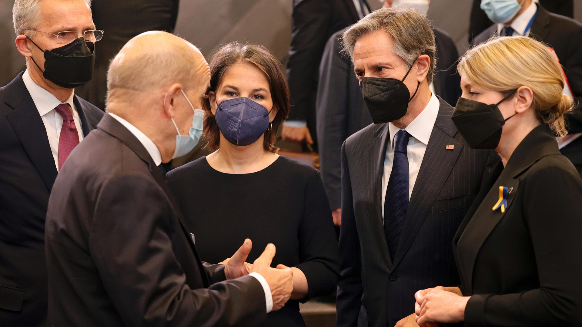 Annalena Baerbock bei der Nato-Außenministertagung in Brüssel.