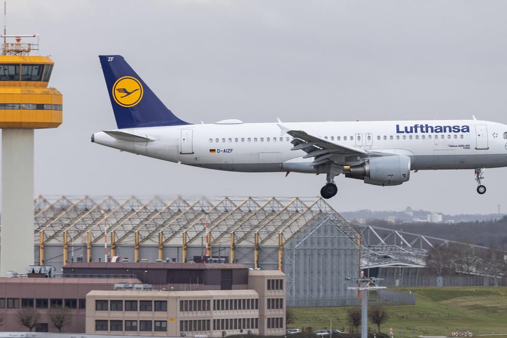 Ein Airbus A320 der Lufthansa im Landeanflug auf dem Hamburger Flughafen (Archivbild): Ein Hamburger Großinvestor hat weitere Aktien der Fluggesellschaft gekauft.