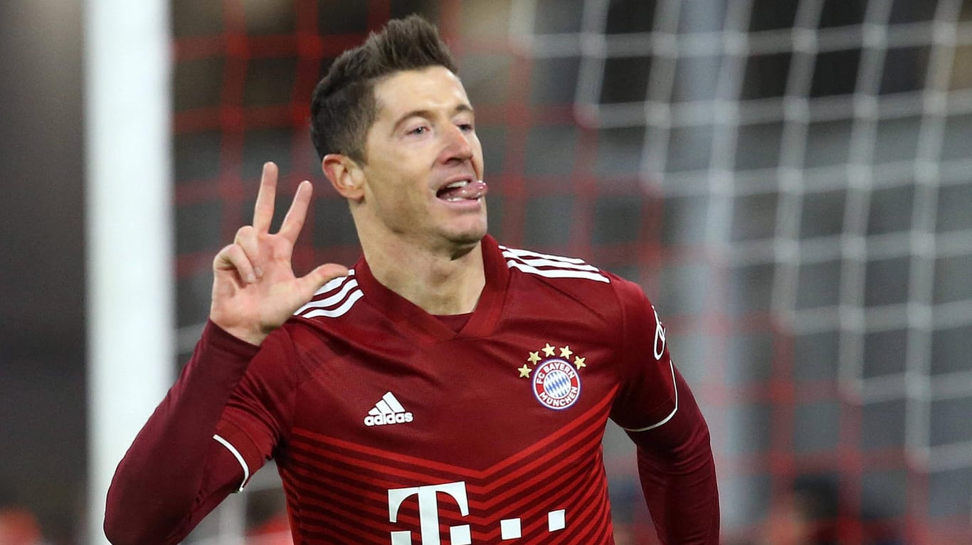 Robert Lewandowski: Gegen Salzburg machte der Bayern-Star einen Hattrick.