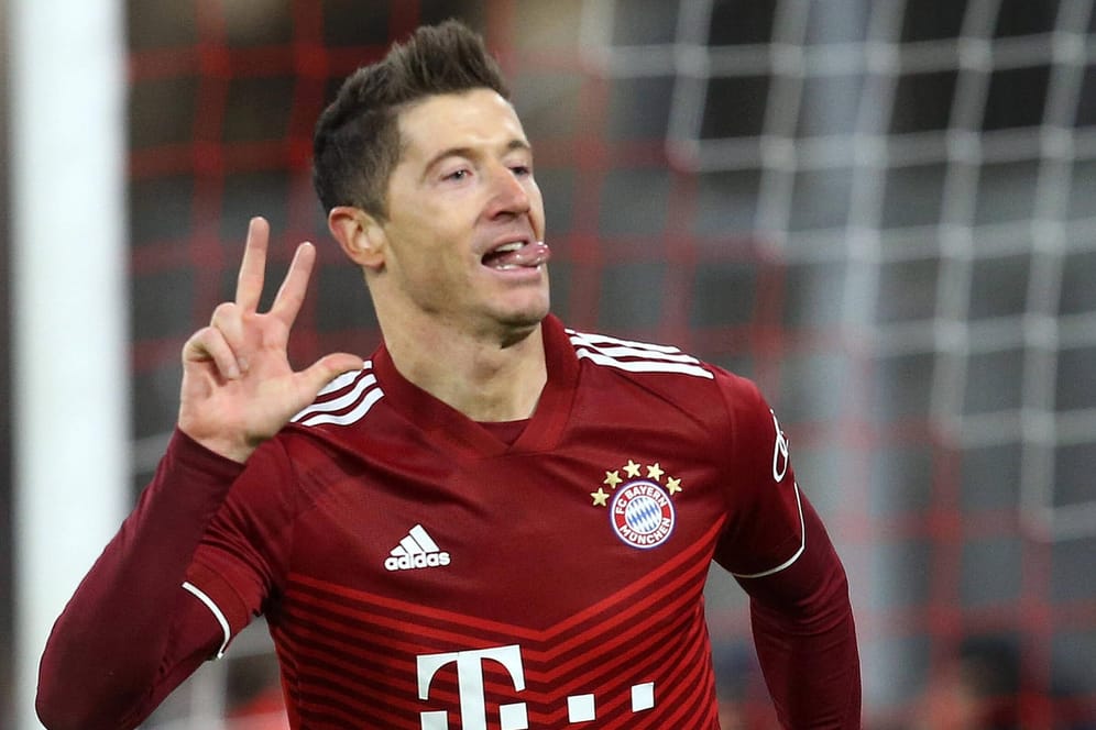 Robert Lewandowski: Gegen Salzburg machte der Bayern-Star einen Hattrick.