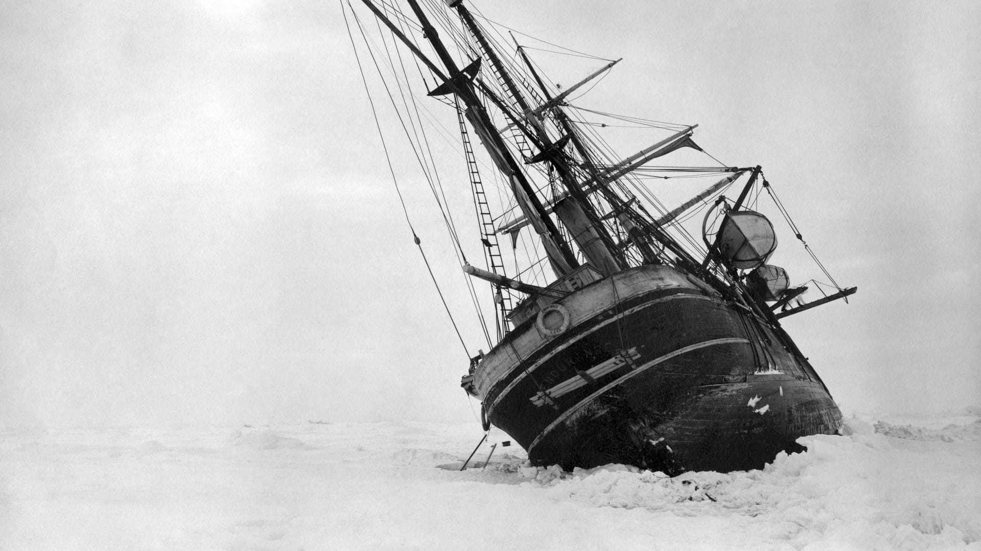 Die "Endurance" von Ernest Shackleton: Die Schonerbark wurde zum Opfer des ewigen Eises.